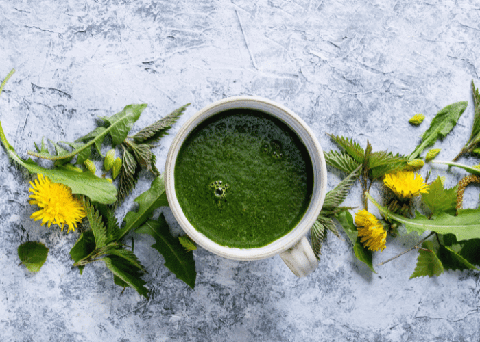 Bild von einem grünen Smoothie
